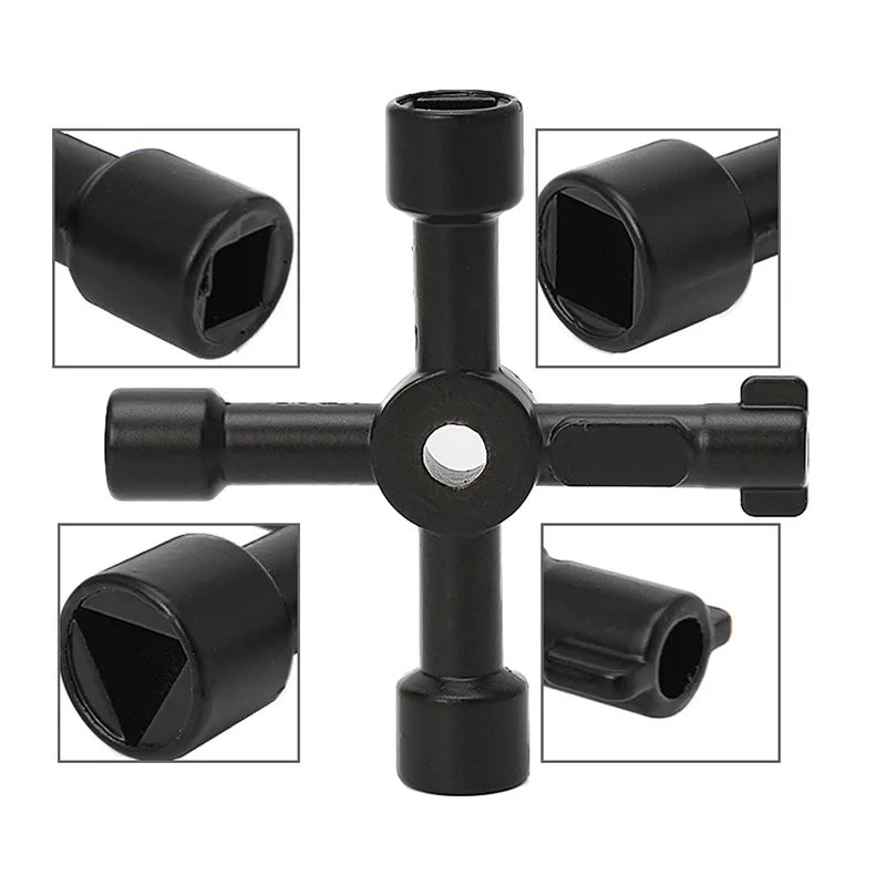 4-in-1 portable black hand screwdriver DIY socket screwdriver multi-functional tool combination