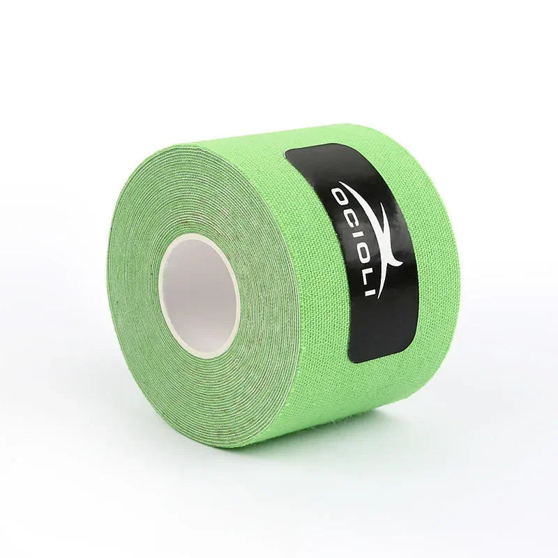 5 Pieces 5mx5cm Kinesiology Tape Sports Safety Tape Bandage Strain Injury Support Waterproof Elastic Physio Kinesiotape Patch