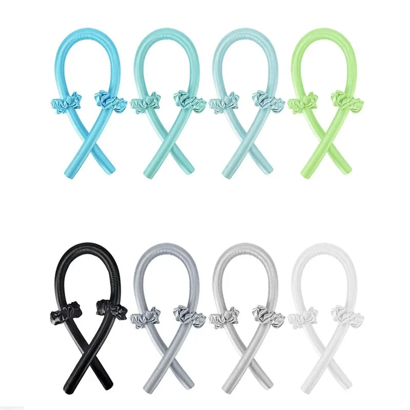 Heatless Curling Rod Headband Lazy Curler Set Make Hair Soft Shiny No Heat Spiral Soft Sleeping Curling Iron Modeling Accessorie