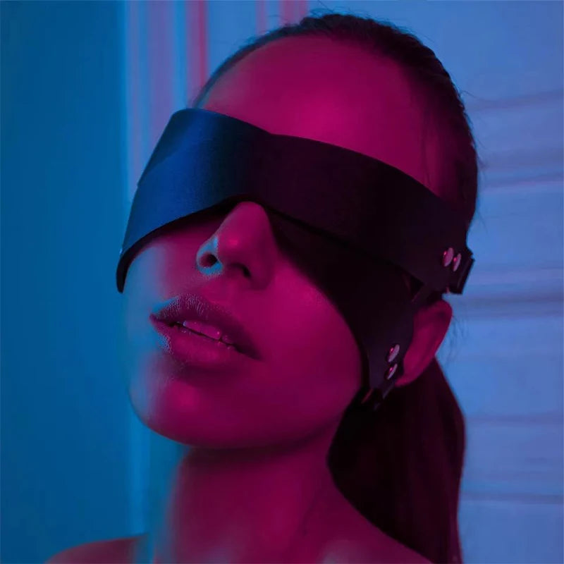 Leather Eye Mask Body Bondage Adult Toy Female Sexy Lingerie Garter Erotica Sex Clothes Women Porn Pijamas Babydoll Exotic Dress