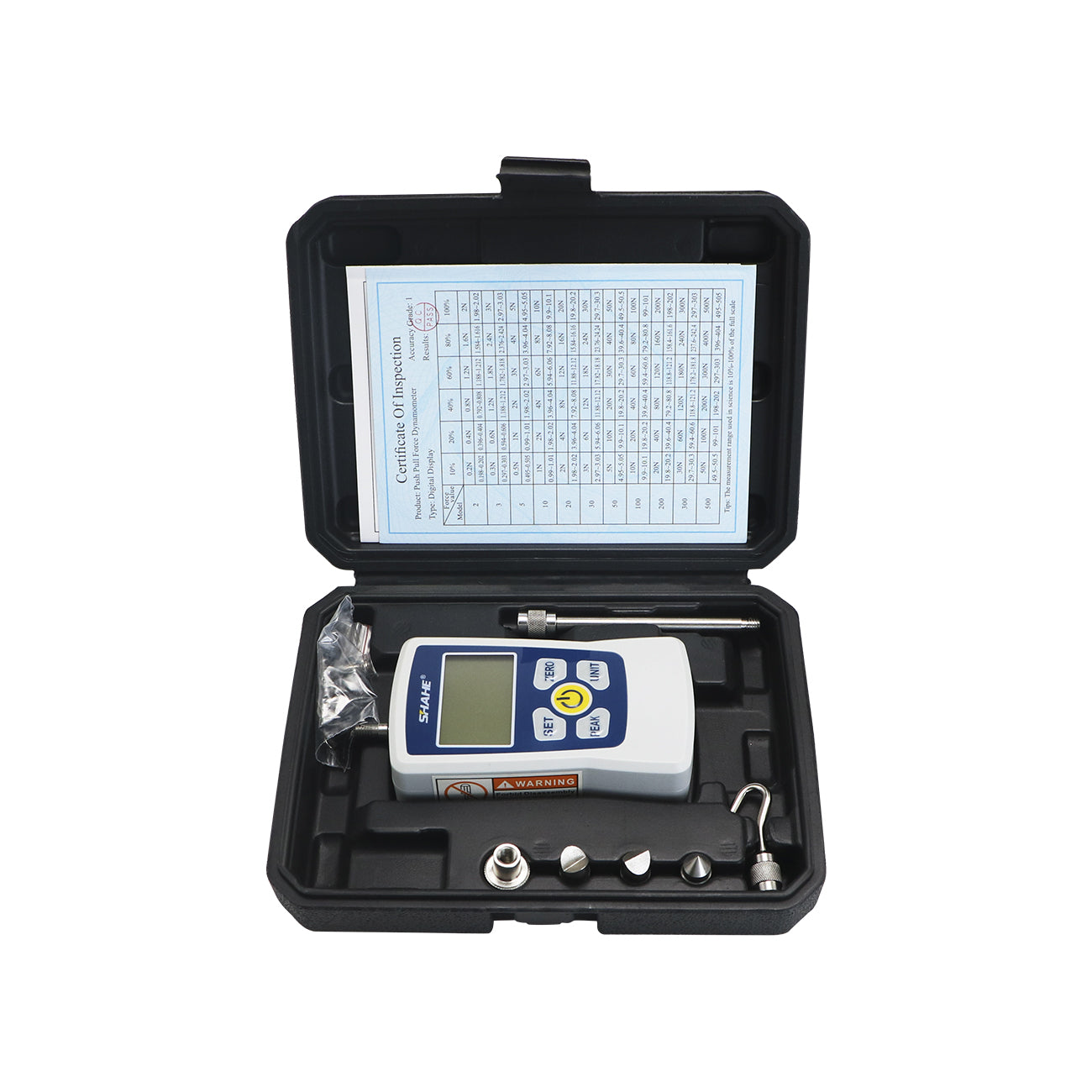 SHAHE Digital Force Gauge With Backlight Electronic Push Pull Force Gauge Digital Dynamometer Portable Pull Tester