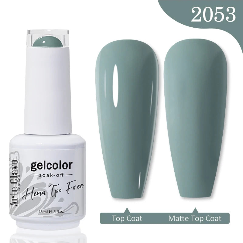 Arte Clavo HEMA TPO FREE Gel Nail Polish Jelly 15ml LED Nail Gel Hybrid Varnish Matt Top Base Coat Nail Art Gellak Primer﻿﻿﻿
