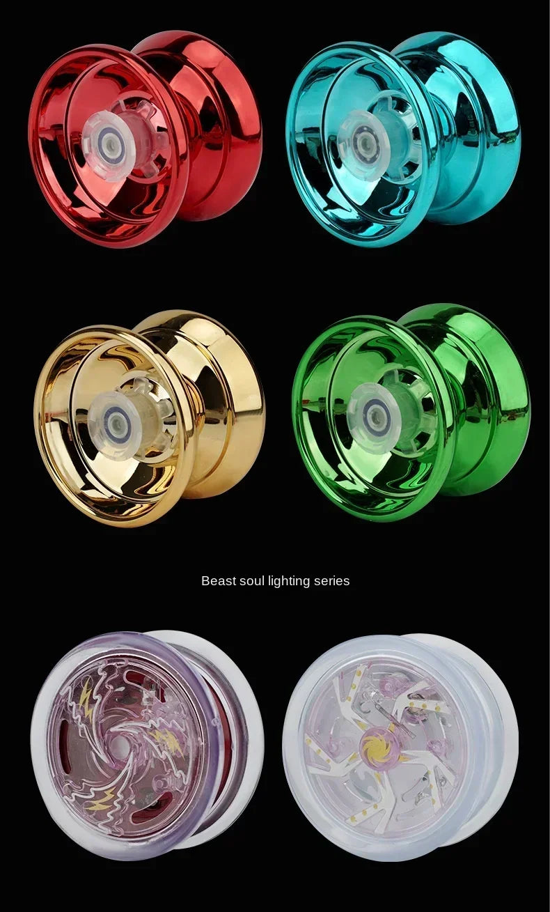 Professional Aluminum Metal Yoyo for Kids and Beginners. Metal Yo YOS for Kids and Adults with Yo Yo Accessories