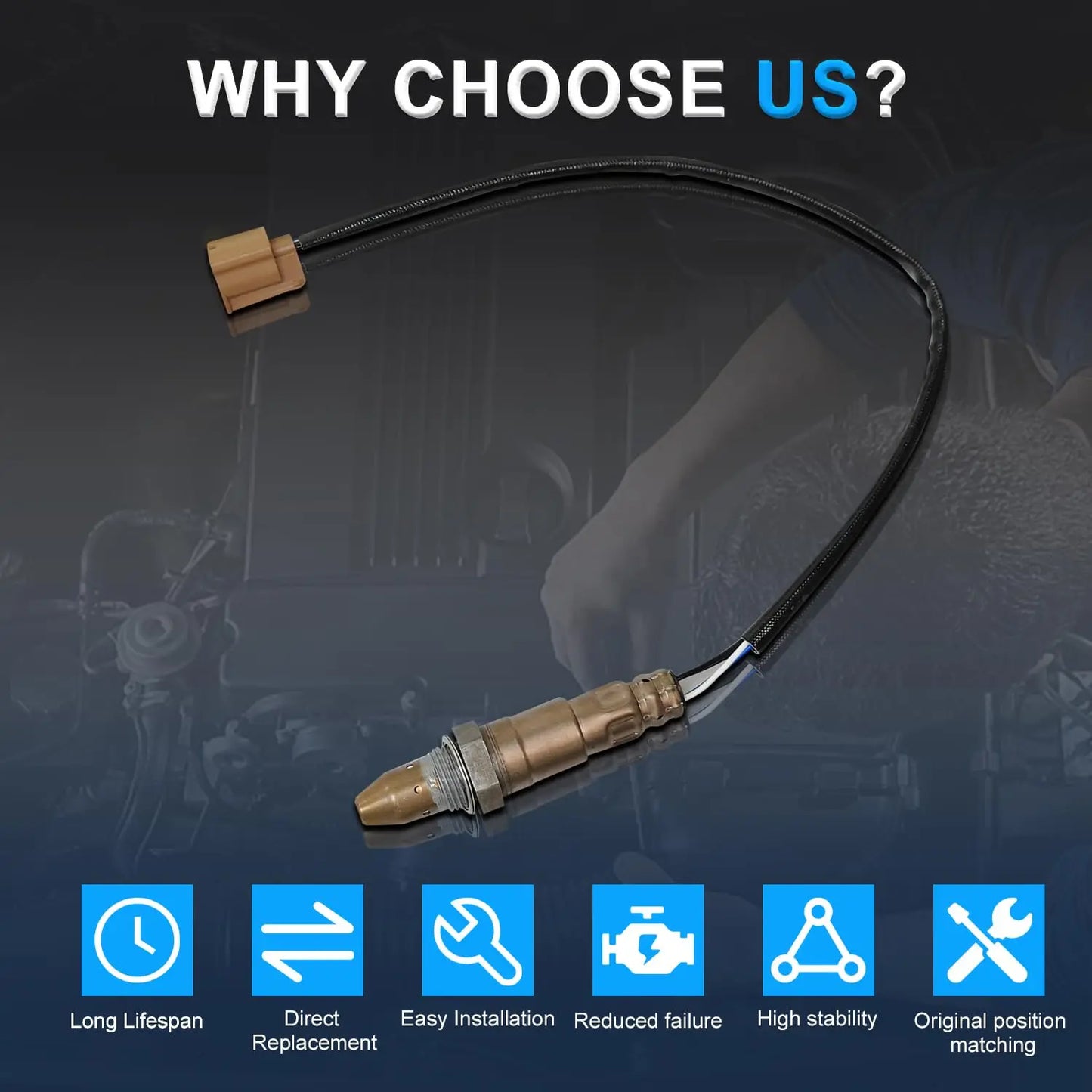 22693-3TA0A Upstream Oxygen Sensor For Nissan Altima 2.5L l4 QR25DE 2013-2015 Versa Note 1.6L HR16DE 2017-2018 234-9133