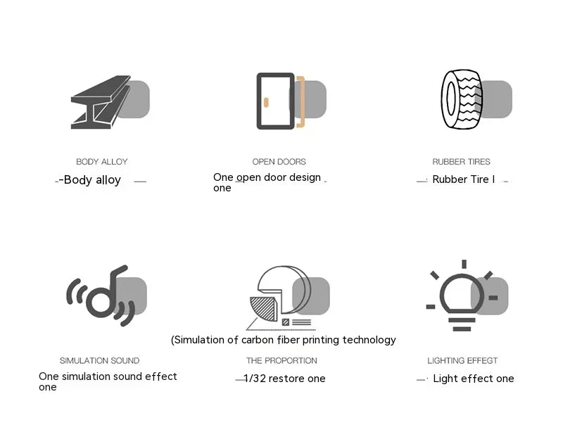 1:32 Diecast RAV4 Car Model - Lights, Sound, Steering! Perfect Kids' Birthday Gift.Off-Road Tundra Truck Toys Ideal for Kids