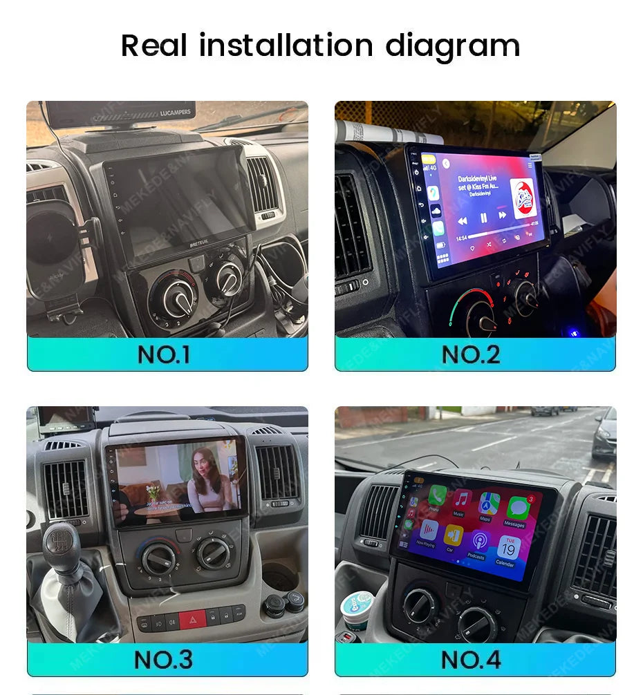 MEKEDE For Fiat Ducato Peugeot Boxer Citroen Jumper 2 2006-2022 UIS7862S 9'' Car Radio Multimedia Player Audio Stereo Head Unit