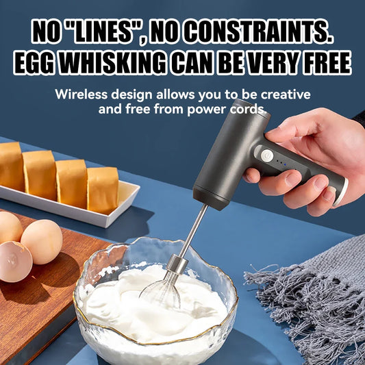 1pcs Electric Whisk Whisk Stirring Mix Cake Baking Handheld Mixer Automatic Whisk Kitchen Baking Cooking Tools