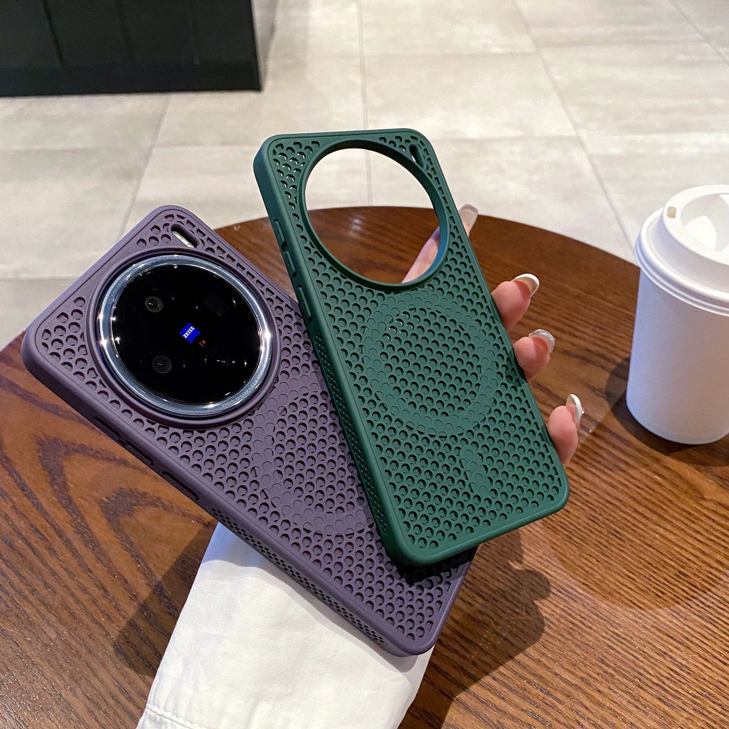 Heat Dissipation Wireless Charging Magnetic Case for Vivo X200 Pro X100 X300 Pro X200Pro Mini, Cooling Matte Hard Phone Cover