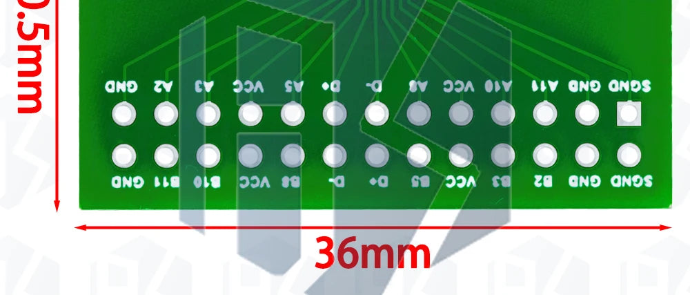 Type-C Male to Female USB 3.1 Test PCB Board Adapter Type C 24P 2.54mm Connector Socket For Data Line Wire Cable Transfer