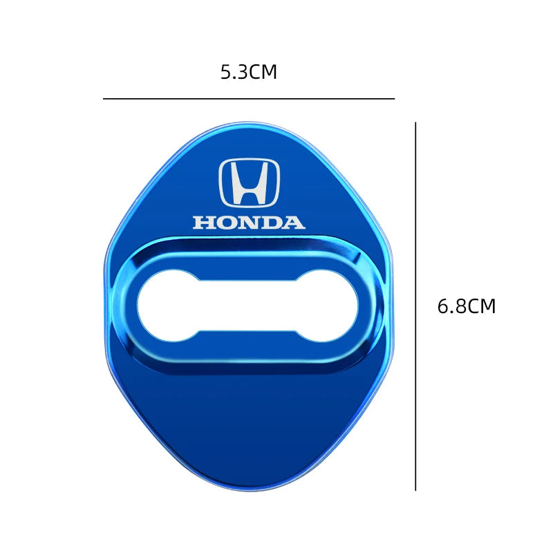 4Pcs Car Door Lock Cover Stainless Steel Protector Cap For Honda Odyssey Spirior CR-V Civic HR-V City Accord