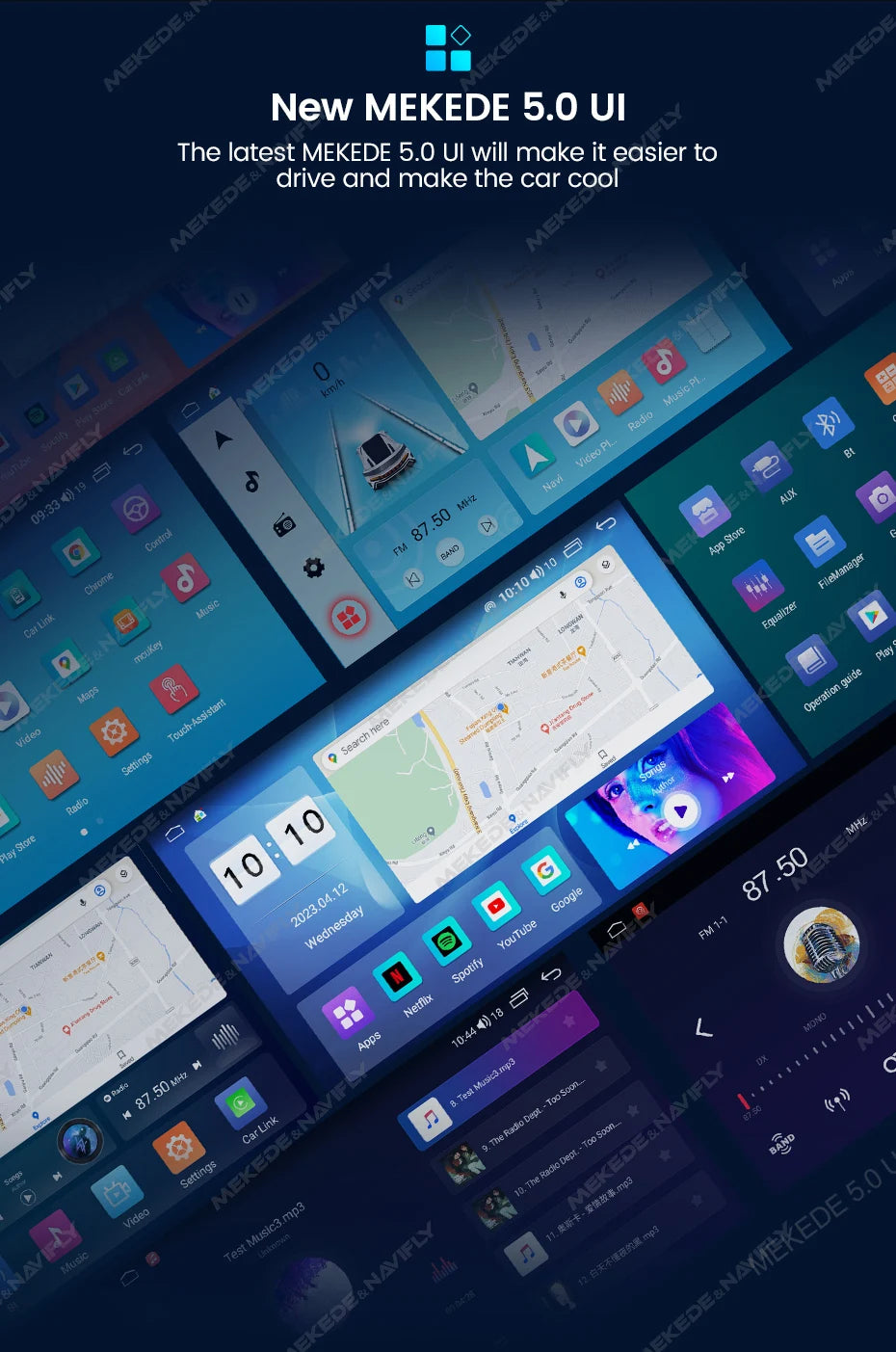 MEKEDE New Android System 7862 8Core DSP Car Multimedia for VW Toyota Universal Autoradio with Carplay RDS GPS BT 4G LTE 5G Wifi