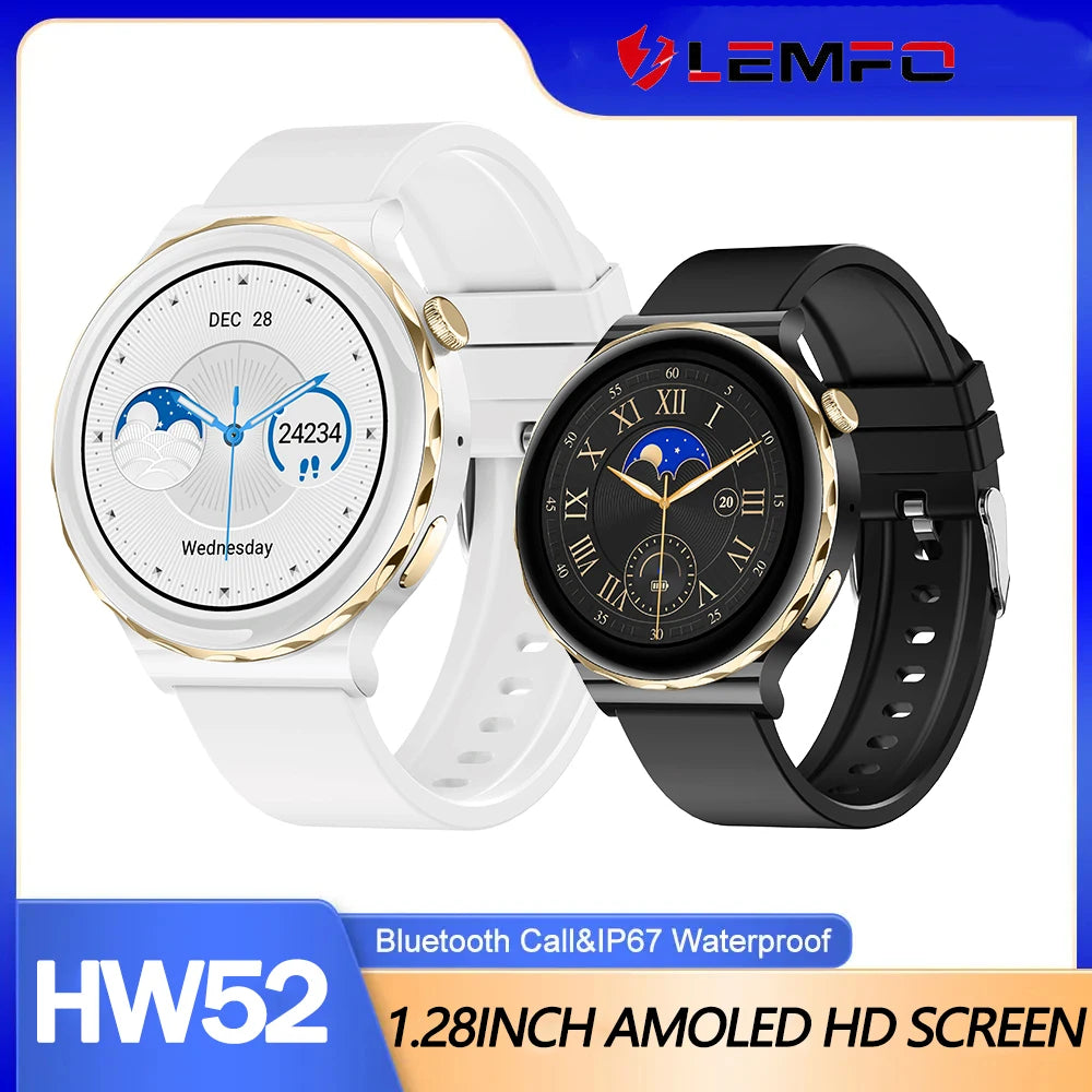 Smart Watch 2024 For Women AMOLED HD Screen Bluetooth Call IP68 Waterproof Sport SmartWatch Female Male For Xiaomi Android IOS