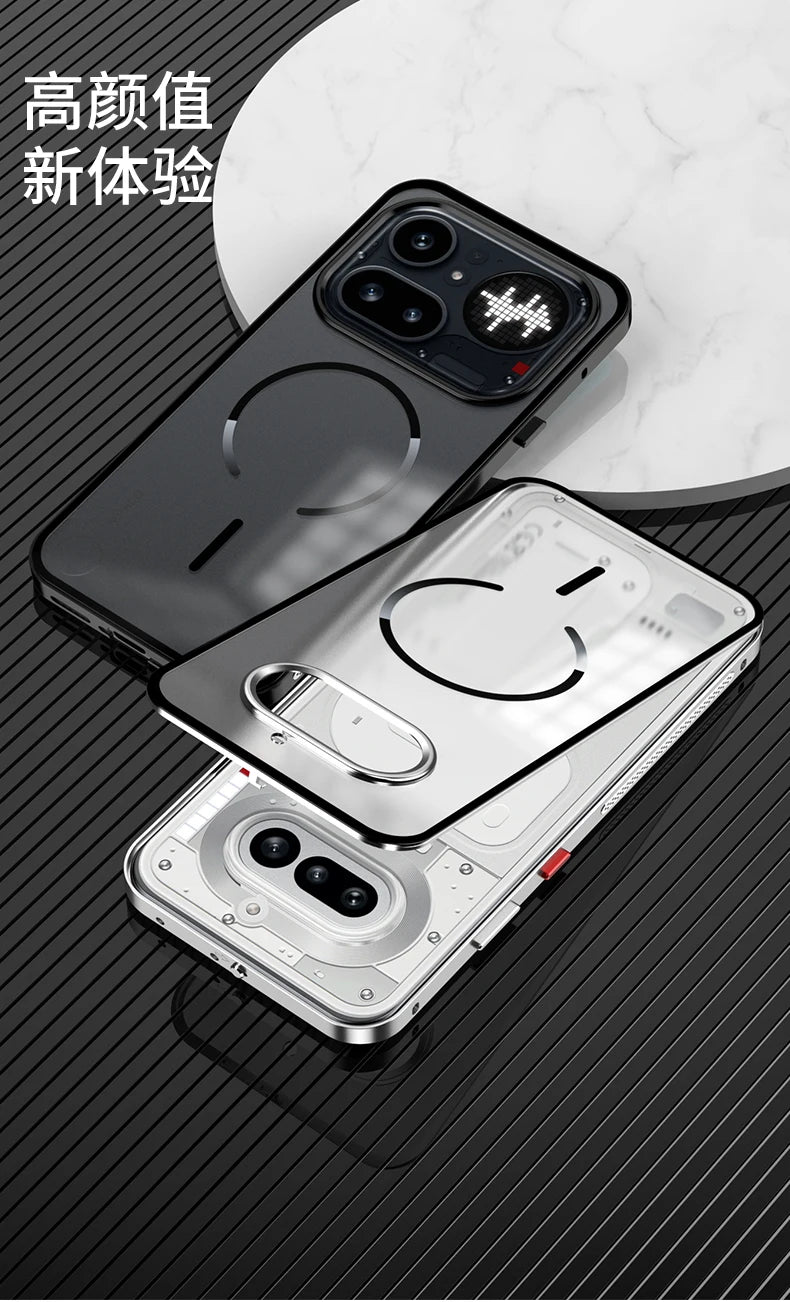 Magnetic Case For Nothing Phone 4A Pro Matte Texture Acrylic Cover Skin-friendly feel for Nothing Phone (4a) Shockproof Funda