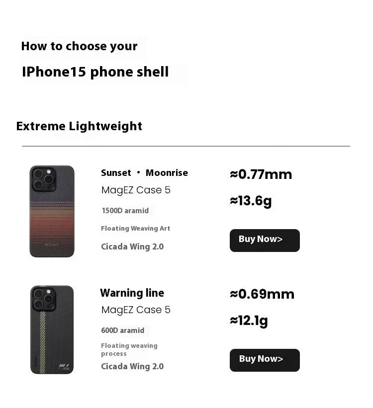 PITAKA Phone Case IPhone 16  15 Pro Max Case Woven Kevlar Carbon Fibre Cover Magsafe Wireless Charging IPhone16 Pro Cover Gifts