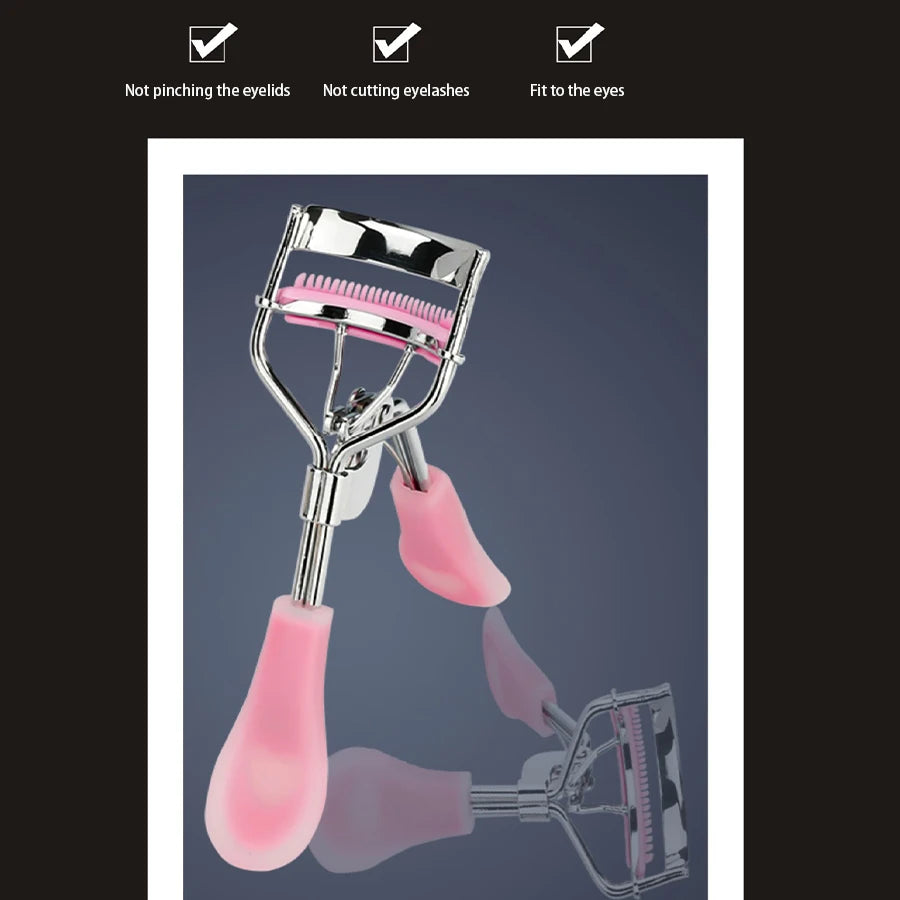 Silicone Handle Eyelash Curler Practical Eyelash Curler Wide Angle Curler Suitable For Beginners In Beauty And Makeup Tools