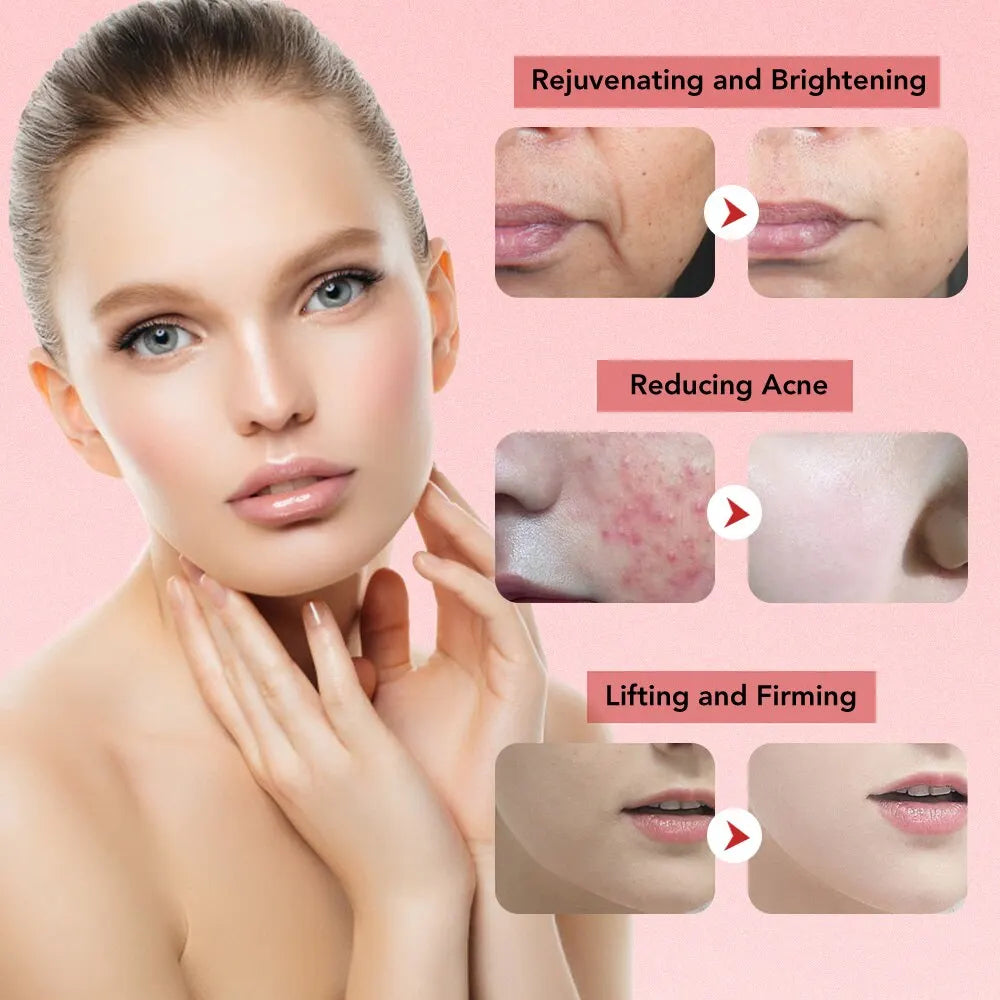 7 in 1 Face Lift Devices Microcurrent Skin Rejuvenation EMS RF Women Facial Massager Light Therapy Anti Aging Wrinkle Beauty