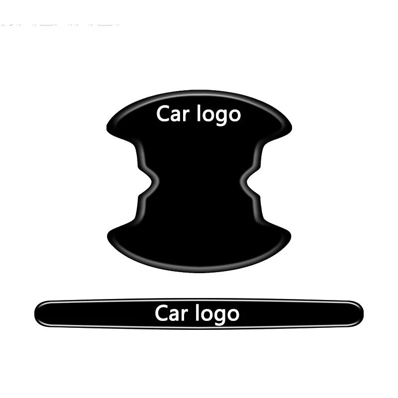 4/8Pcs Car Door Handle Protective Anti-scratch Stickers For Nissan X-trail Qashqai Note Juke Sentra Patrol Almera Navara Leaf