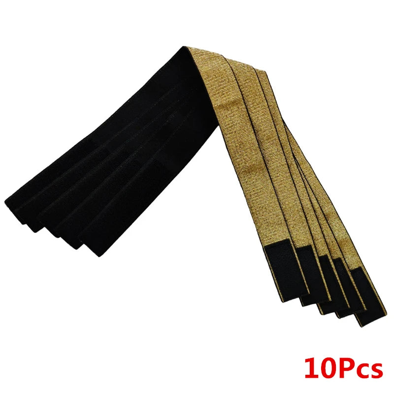 1/5/10pcs Elastic Band for Wig Edges Wrap Wig Band Lace Melting Band to Lay Edges Baby Hair Edge Adjustable Wig Melt Bands