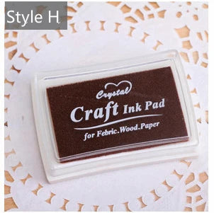 Mr Paper 15 Colors Inkpad Handmade DIY Craft Oil Based Ink Pad for Fabric Wood Paper Scrapbooking Ink pad Finger Painting