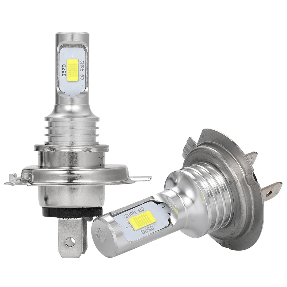 2Pcs LED Car Headlight H4 H7 H11 H10 Bulbs 3000K 6000K 4300K 9005 HB3 9006 HB4 H8 H1 H3 Auto Lights Automobile Driving Fog Lamp
