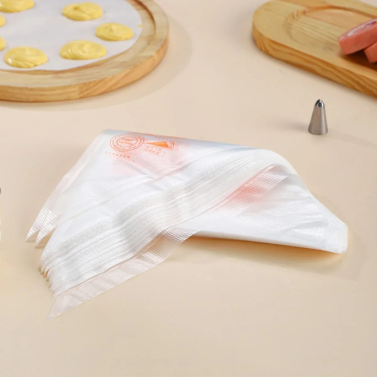 100 PCS Thick Disposable Pastry Bags DIY Cake Cream Decoration Piping Bag Icing Bag Baking Supplies Pastry Sleeves