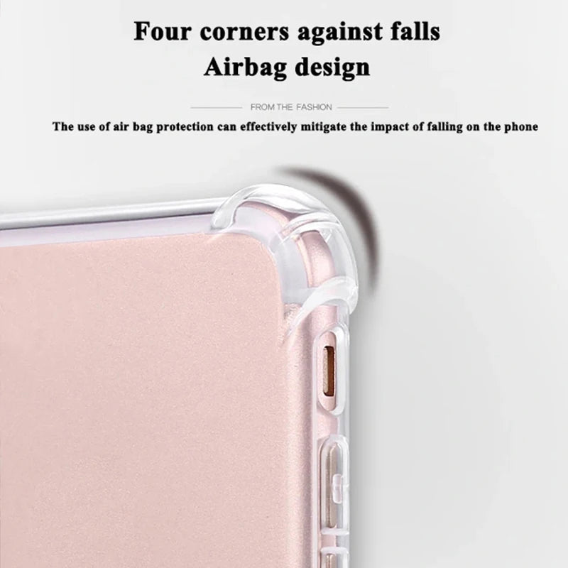 Thickened Airbag Shockproof Clear Soft Tpu Phone Case For Redmi Note 13 case 5G Transparent Cover cases For Xiaomi 13 pro plus