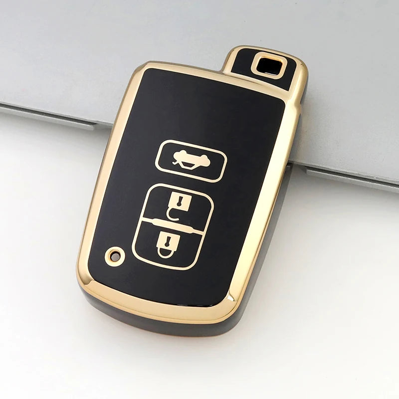 TPU Car Remote Key Case Cover Shell for Toyota RAV4 Highlander Auris CHR Avalon Land Cruiser Corolla Camry Protected Fob Bag