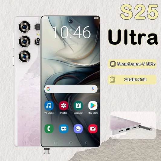 HOT 2025 new S25 Ultra original intelligent 5G dual card dual standby Android 15 system global version phones 8000mAh battery