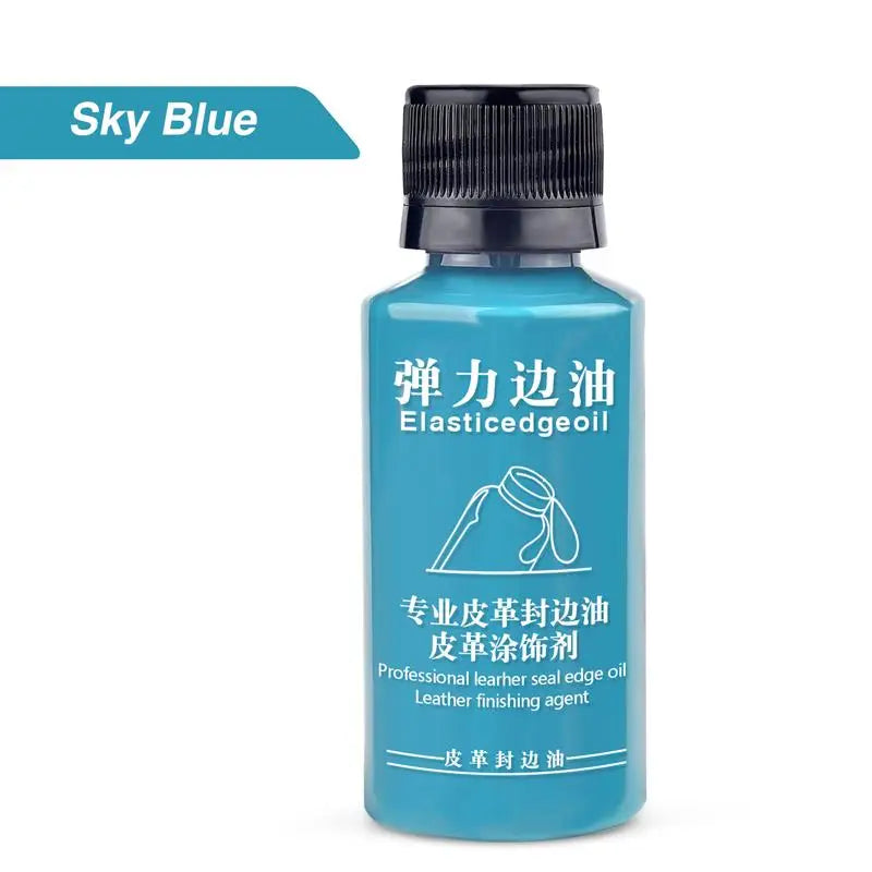 30ml Stretch Matte Elastic Edge Sealing Oil Leather Dye Coloring Coats Edges Repair Wrap Liquid DIY Leather Craft Paint Pigment