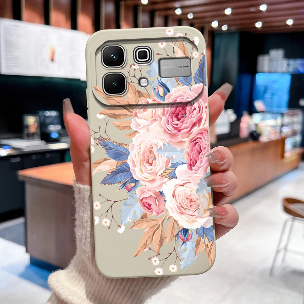 Phone Case For Infinix Note 60 Pro Edge 4G 5G Liquid Silicone High Quality Shockproof Cute Animals Cover