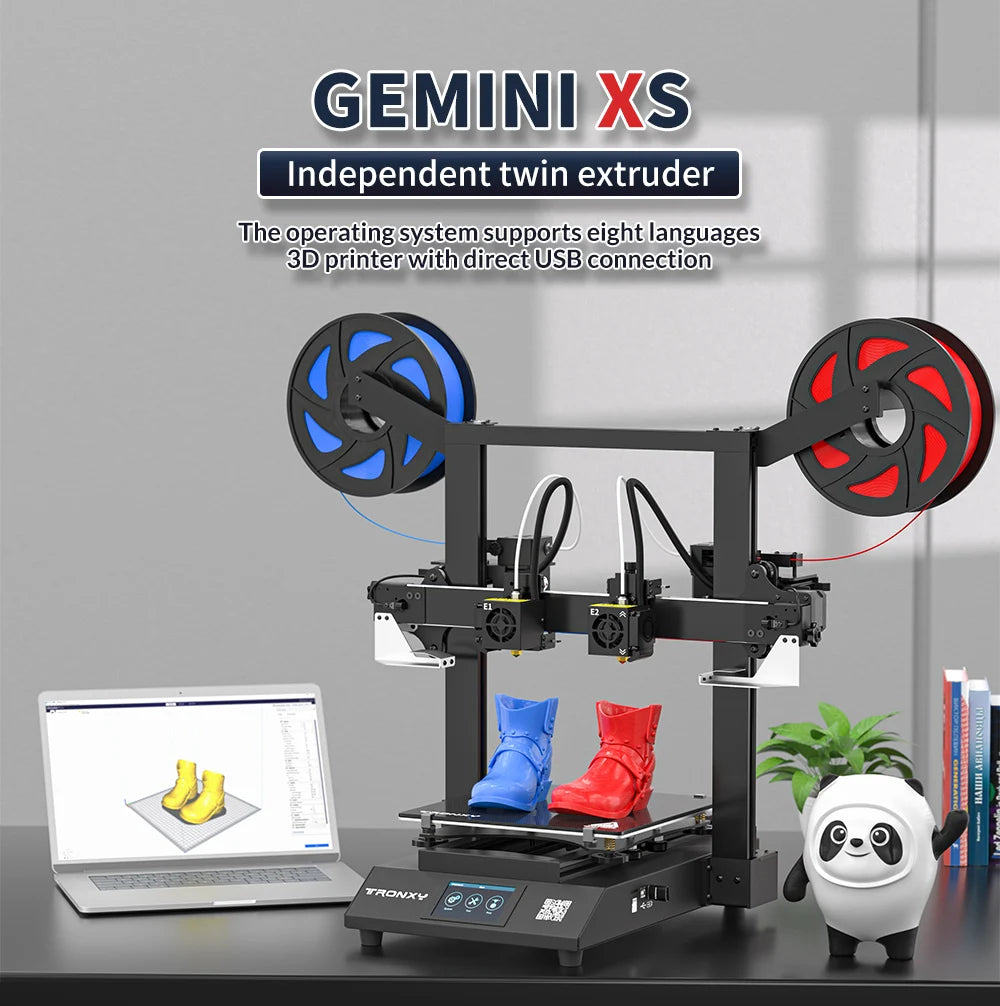 Go CRUX 1 FDM 3D Printer High Precision Large Size Printers Upgraded DIY VEHO 600 Gemini XS 3d Printer Kit