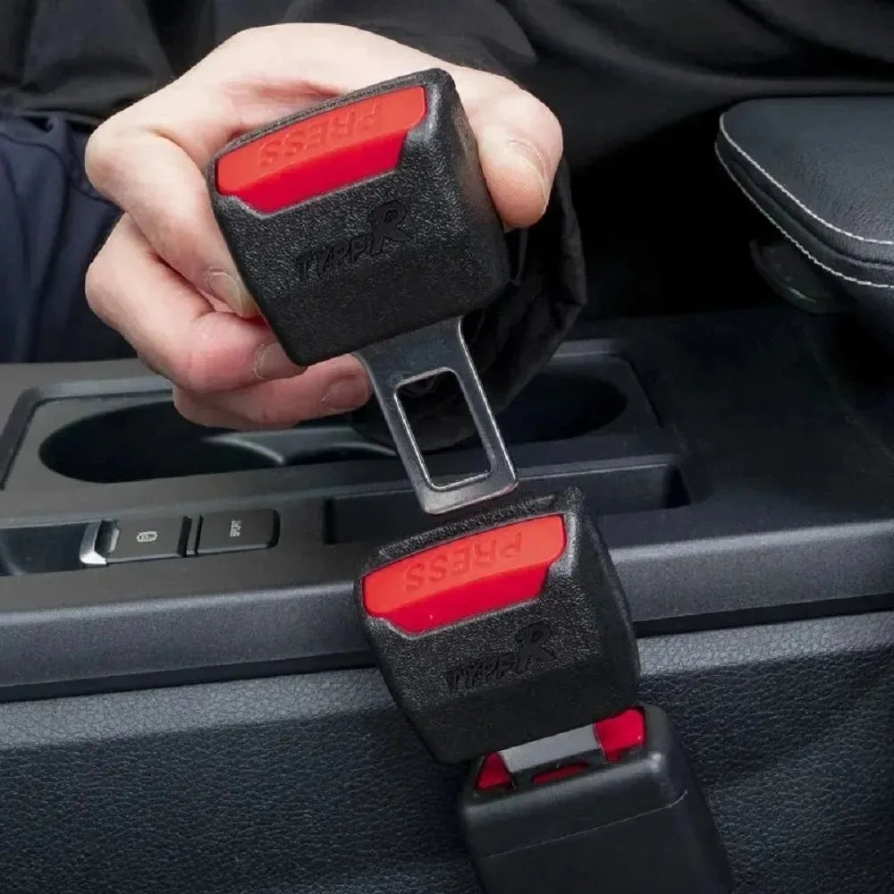 2 PCS Car Seat Belt Clip Extender Safety Seatbelt Lock Buckle Plug Thick Insert Socket Extender Safety Buckle