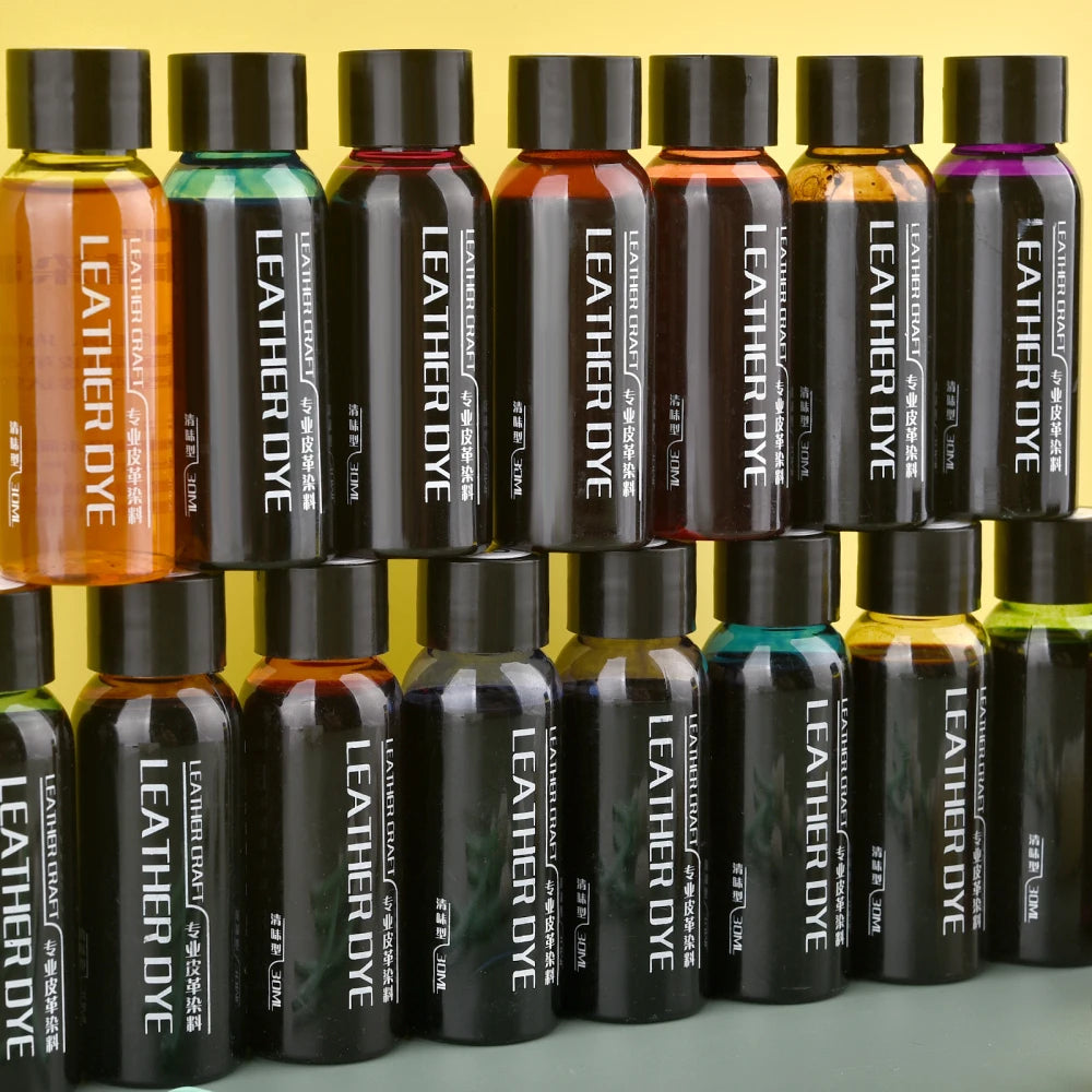 Vegetable Tanned Leather Pigment 30ml/Bottle Coloring DIY Leather Crafts Dye Graffiti Used For Vegetable Tanning Material