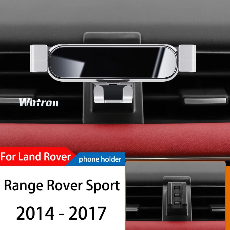 Car Phone Holder For Land Rover Range Rover Sport 2014-2022 GPS Special Gravity Navigation Mobile Bracket 360 Degree Rotating