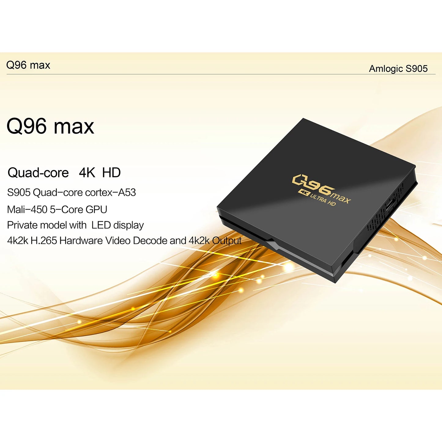 Q96 MAX Smart TV Box 2.4G WIFI Set-top Box Android 10.0 Media Player Android Quad Core Smart TV Box Media Player