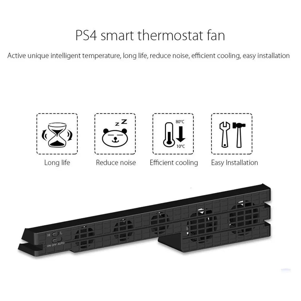 Base Fan Stand For Sony PS4 Pro Slim Game Console Play Station Playstation PS 4 Cooling Support Cooler Accessories Holder Gaming