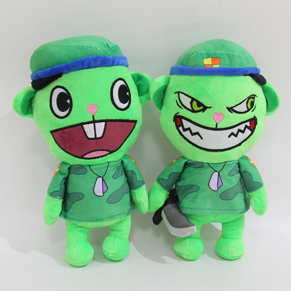 20-28cm Happy Tree Friends Plush Doll Cartoon Anime Plush Toys Flakey Flippy Soft Pillow Room Decor Doll Gift For Boys Girls
