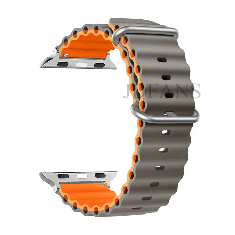 Strap For Apple watch ultra band 49mm 44mm 45mm 41mm 40mm 38mm 44 45 mm 1:1 Original Ocean belt iWatch series 9 8 7 se bands