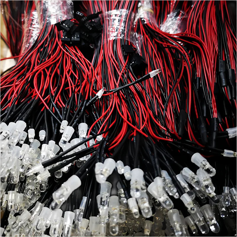 RC headlights 2/4/6/8 red white 3/5mm LED lights RC spotlight remote control front and tail lights