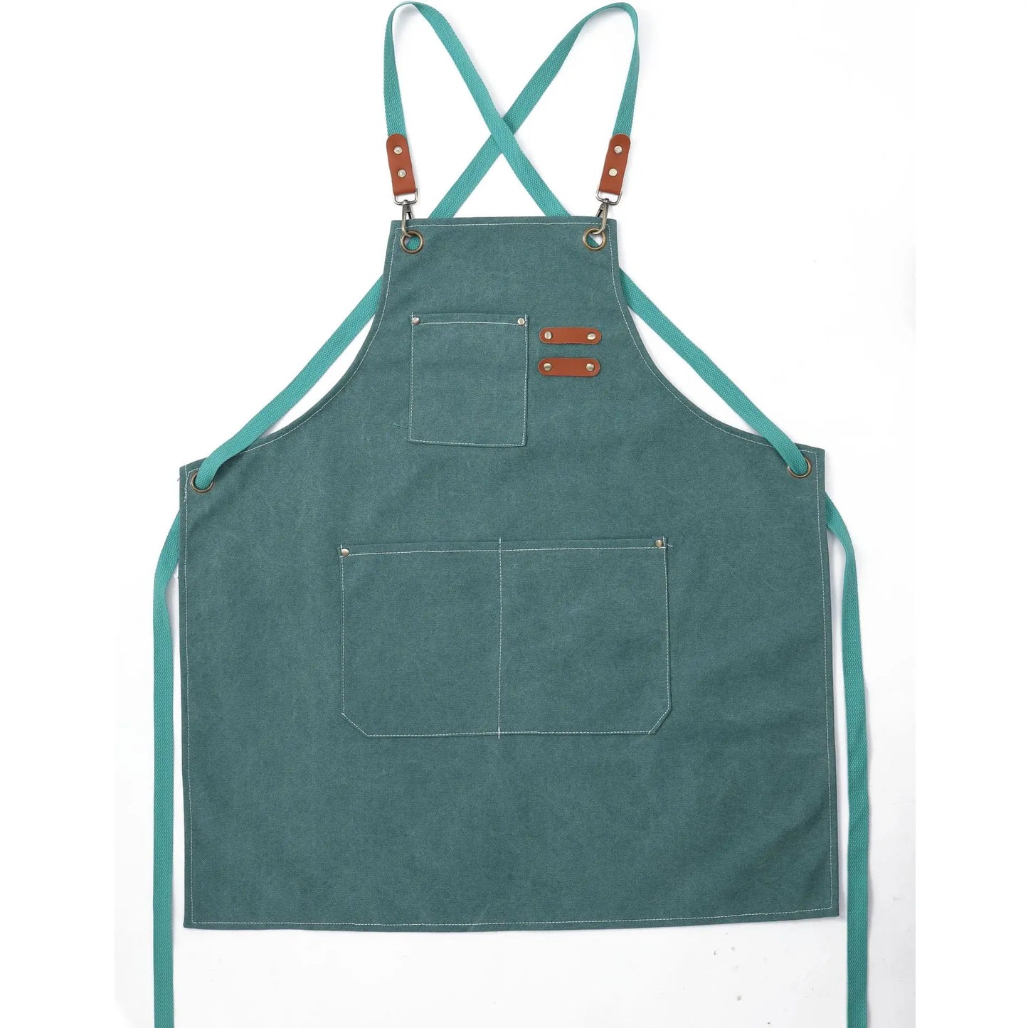 Kids Thick Canvas Denim Bib Apron Children Outdoor Kitchen Art Apron Cooking Workshop Heavy Work Apron Fabric Work Kindergarten