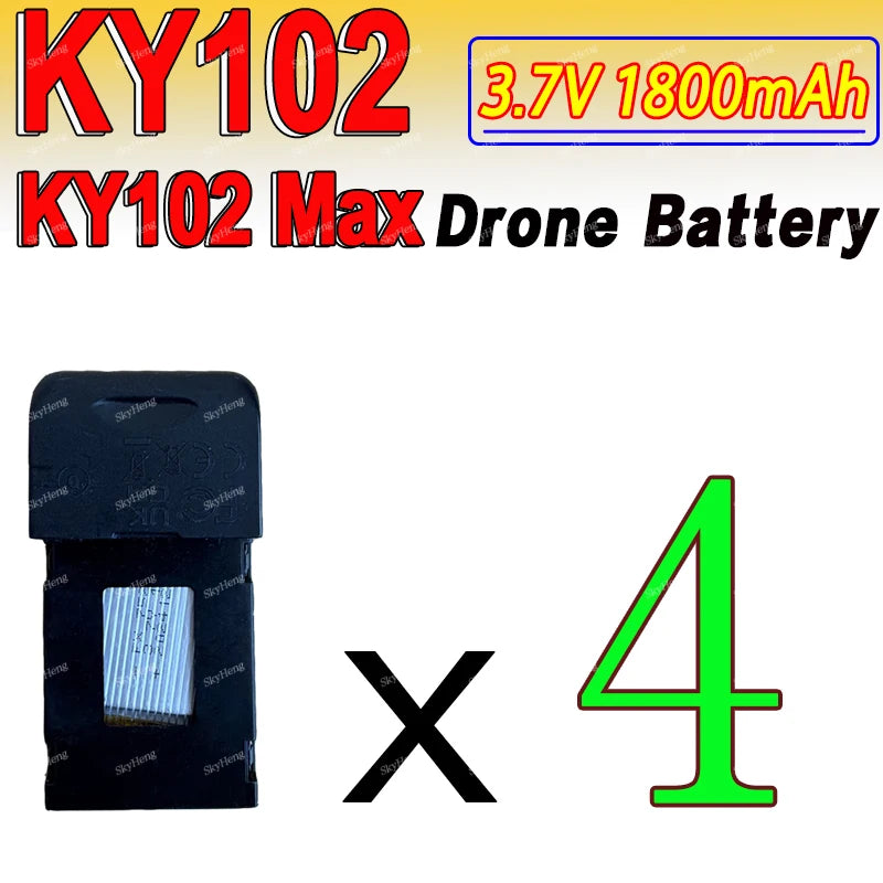 Original KY102 Drone Battery 3.7V 1800Mah Drone Original Spare Parts Flying 15 Mins KY102 Max Drone Battery