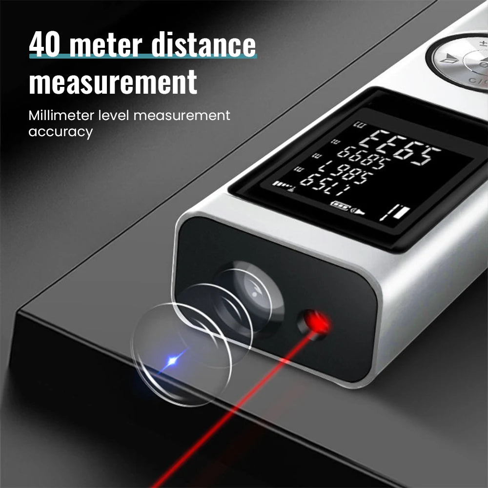 Mini Laser Rangefinder Infrared Handheld Electronic Ruler High Precision Laser Ruler Measuring Instrument Measuring Room