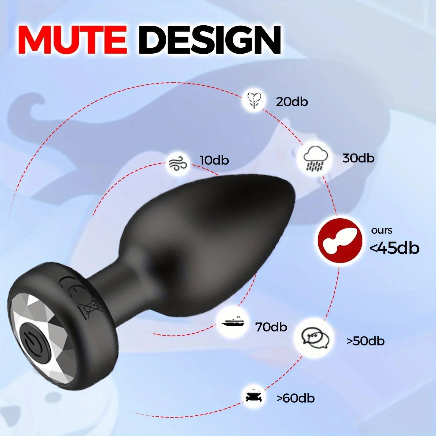 Anal Plug Vibrator for Men Butt Plug Portable Massager Wireless Remote Control Dildo Vibration Sex Toys for Male Adult Toys 18+