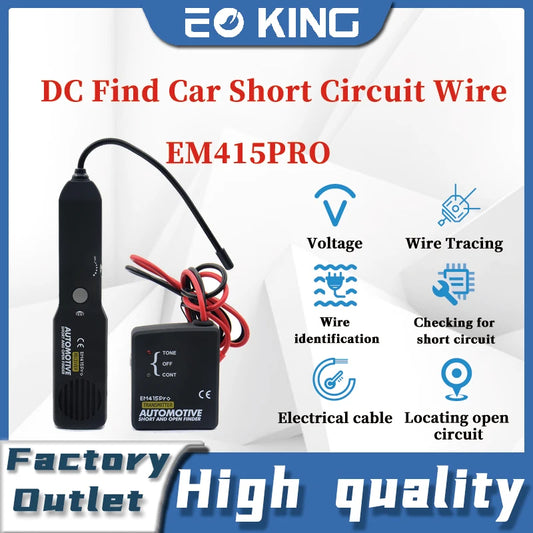 EM415PRO Automotive Short Cable Tracker & Open Wire Finder Universal EM415 PRO 6-42V DC Find Car Short Circuit Wire