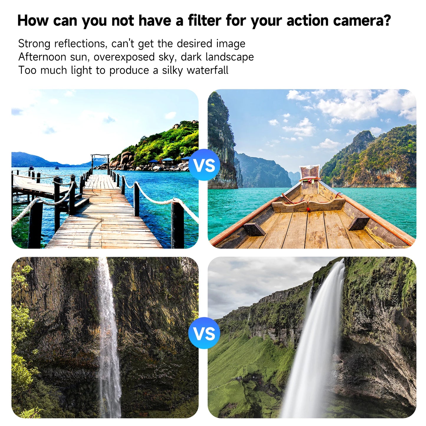 TELESIN CPL ND8 ND16 ND32 Lens Set Aluminium Alloy Frame for DJI OSMO Action 3 4 5pro ND CPL Filter Action Camera Accessories