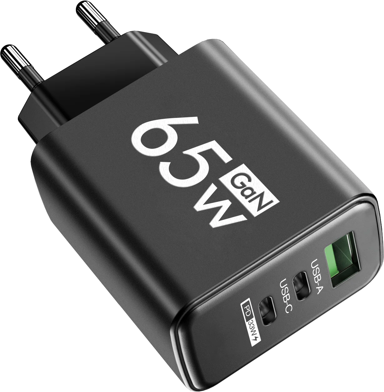 GaN 65W USB Charger Fast Charging Type C Mobile Phone Adapter For iPhone 16 15 14 Samsung Huawei Quick Charge 3.0 Wall Charger