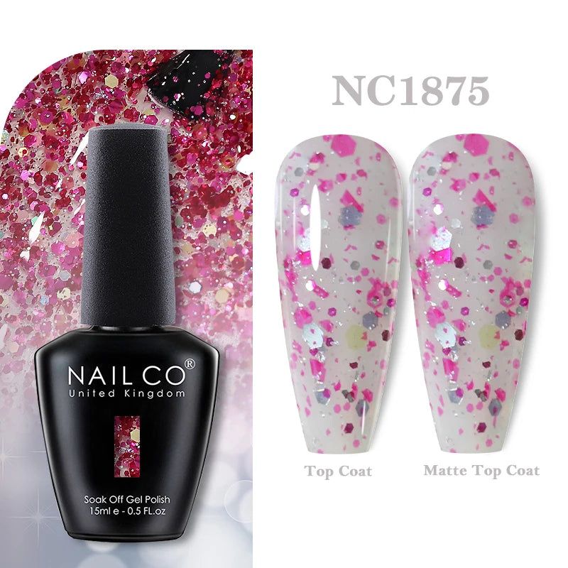 NAILCO Gel Nail Polish 15ml Nail Art Vernis Semi Permanent Soak off UV Gel Polish Gel Manicure Nail Varnish Nail Color Ongles