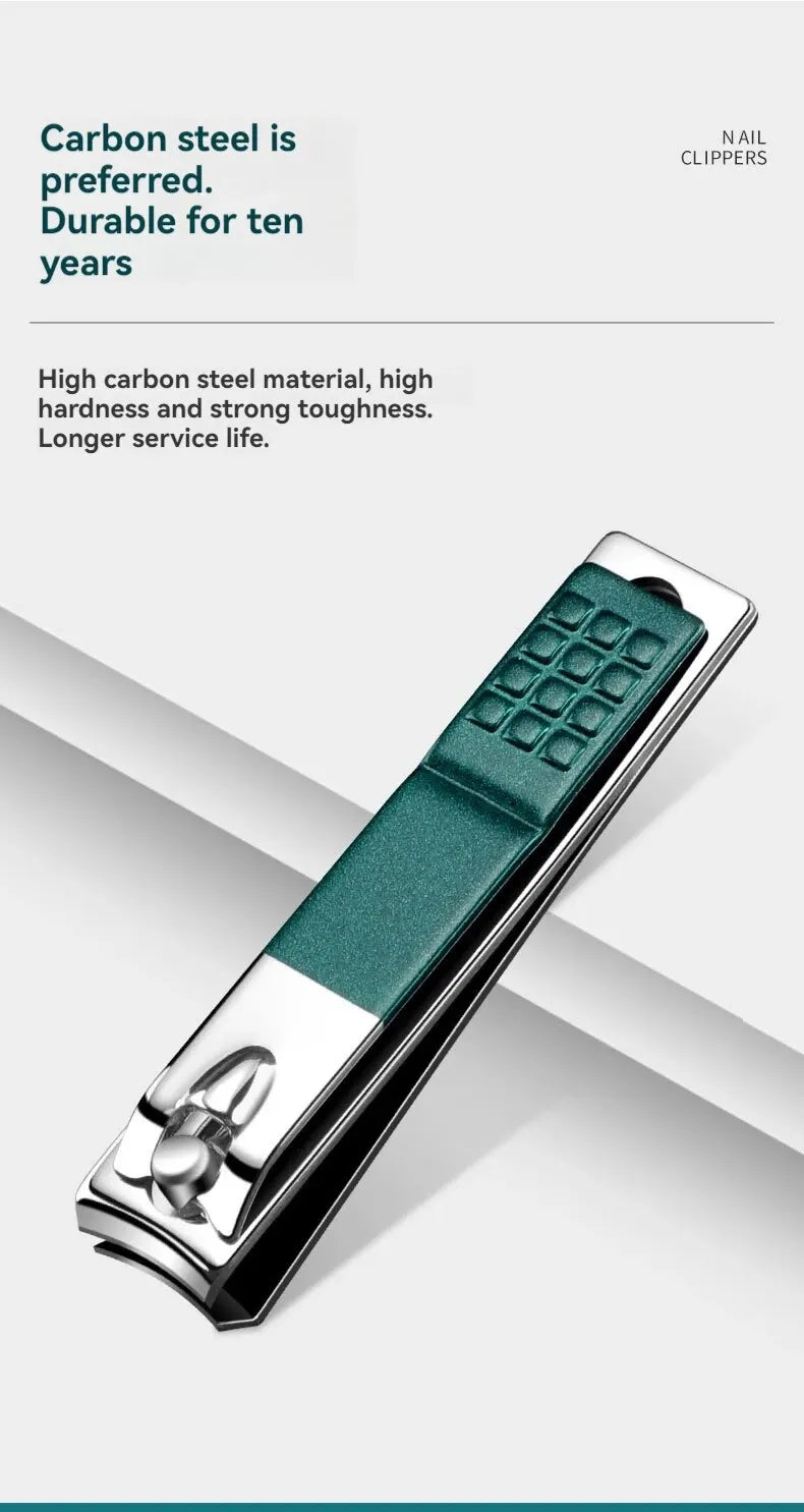 6pcs Nail Clippers Set Anti-Splash Nail Clippers Manicure Stainless Steel Nail Clippers High-End Household Pedicure Tools