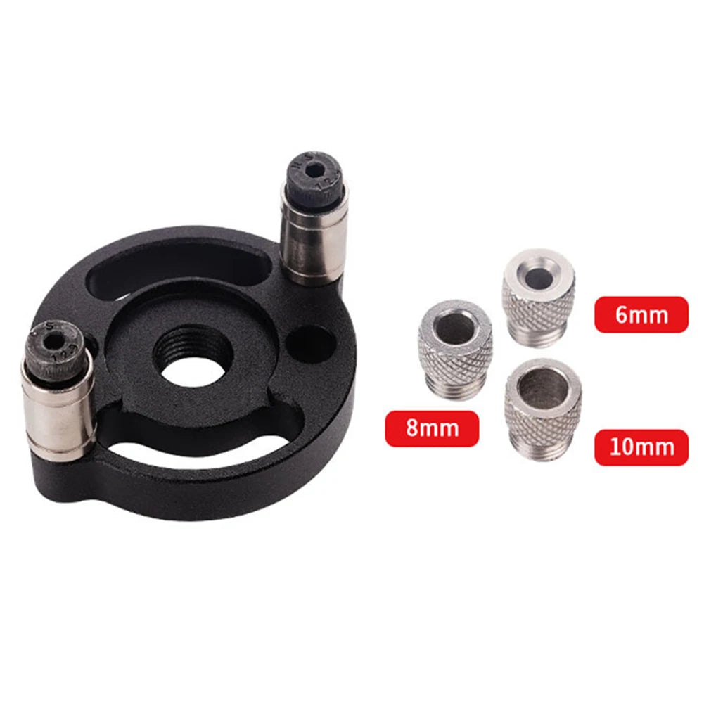 3-10mm Vertical Aluminum Alloy Woodworking Punching Machine with Self Guided Locator Fixture Kit for DIY Furniture Connection