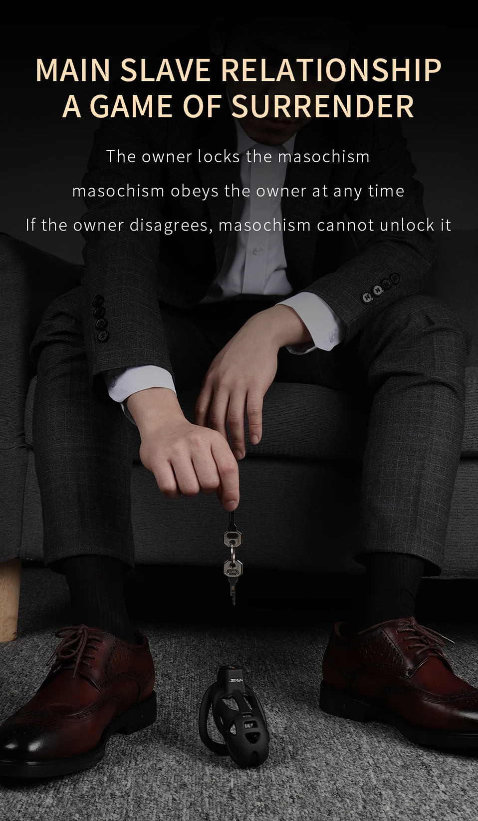 Jeusn Male Chastity Cage Sex Toys Discreet Sissy Femboy Chastity Cock Cage Device Penis Rings Male With 3 Size Men's Adult Goods